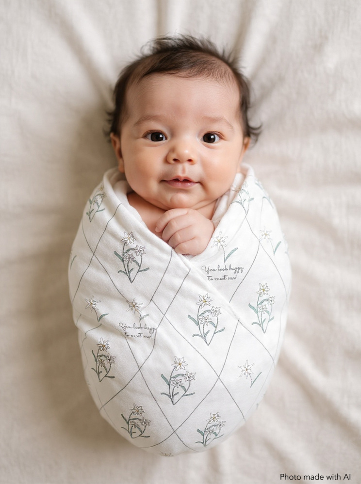 Edelweiss Baby Swaddle Blanket — Original Design